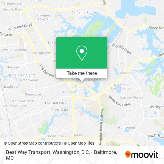 Best Way Transport map