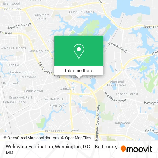 Mapa de Weldworx Fabrication