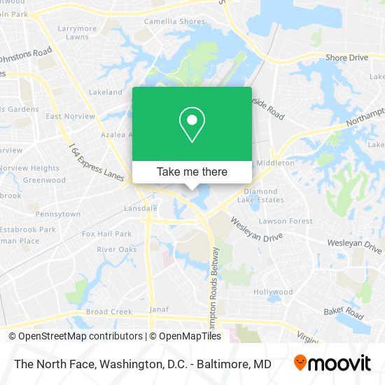 The North Face map