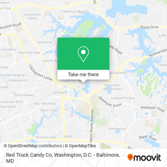 Mapa de Red Truck Candy Co
