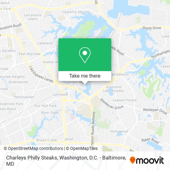 Charleys Philly Steaks map