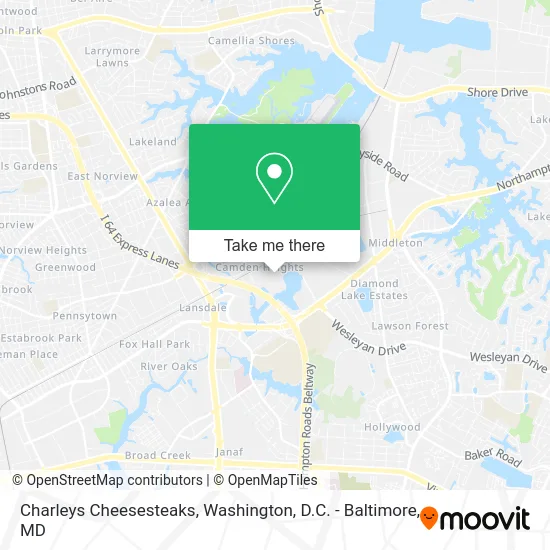 Charleys Cheesesteaks map