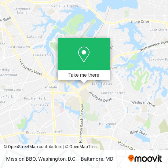 Mission BBQ map