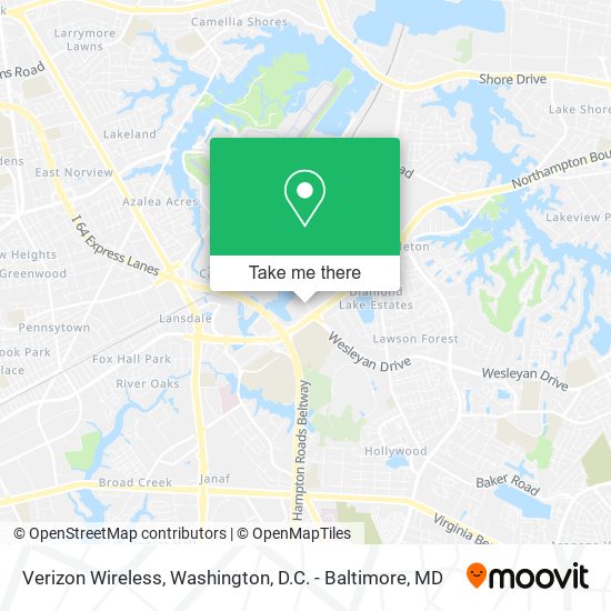 Mapa de Verizon Wireless