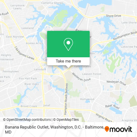 Mapa de Banana Republic Outlet