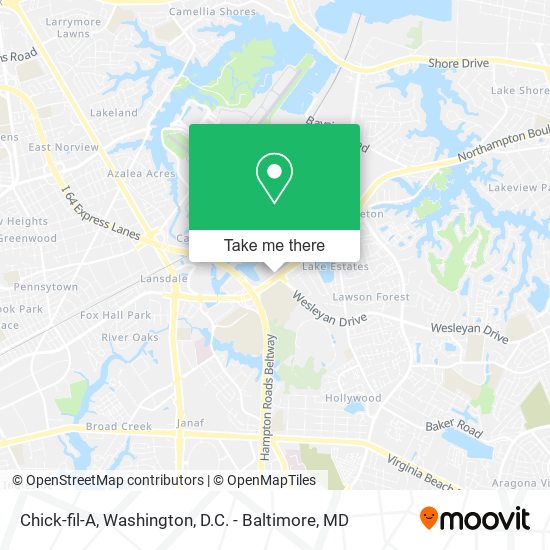 Chick-fil-A map