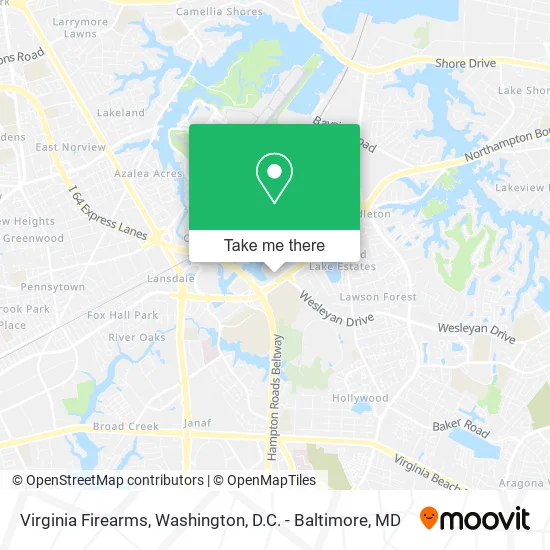 Virginia Firearms map