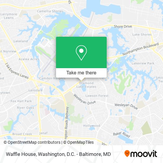 Waffle House map
