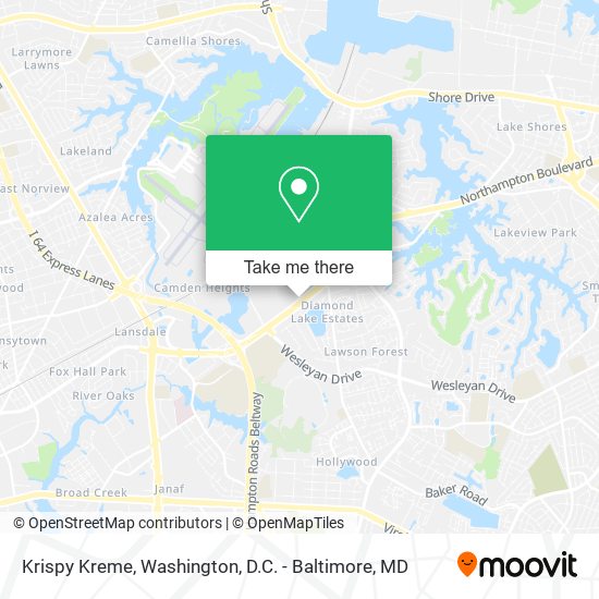 Krispy Kreme map
