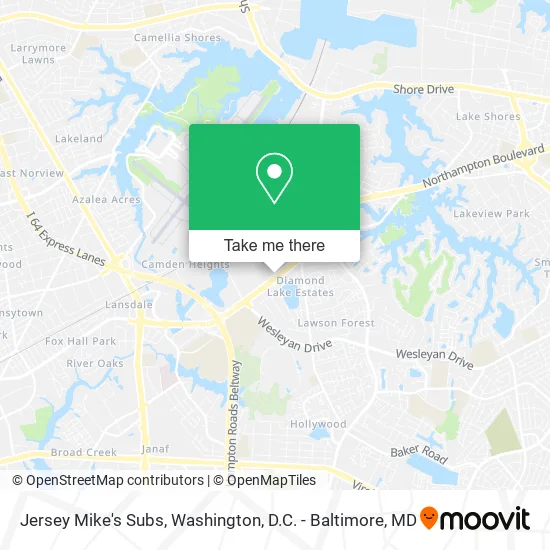 Jersey Mike's Subs map