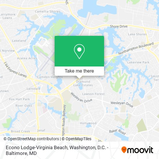 Econo Lodge-Virginia Beach map