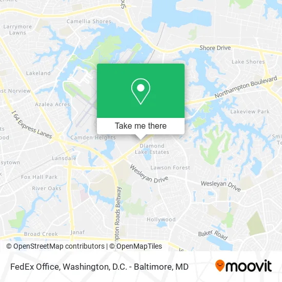 Mapa de FedEx Office