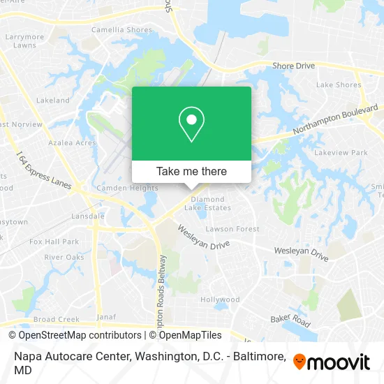 Napa Autocare Center map