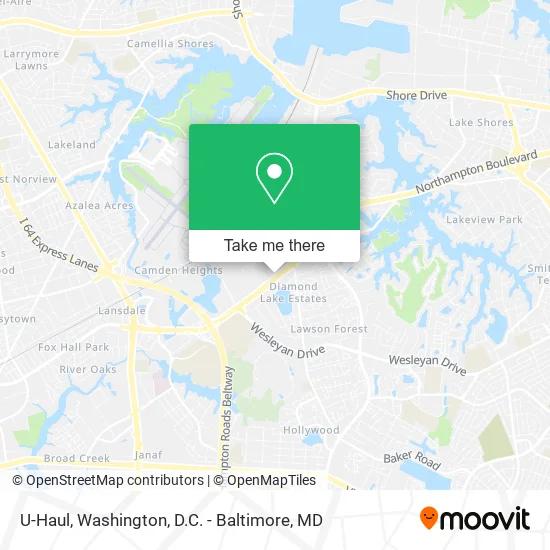 U-Haul map
