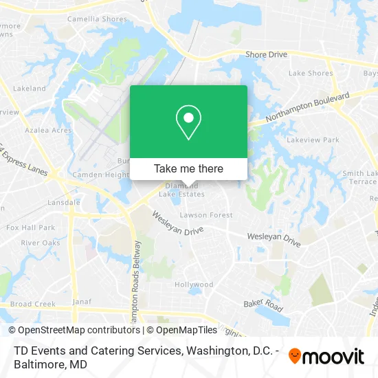 TD Events and Catering Services map