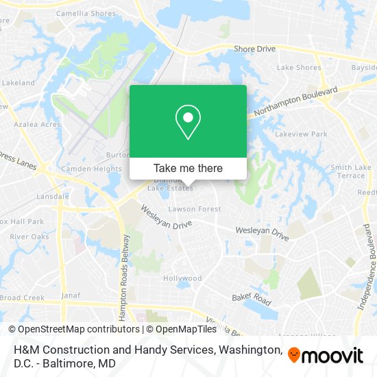 H&M Construction and Handy Services map