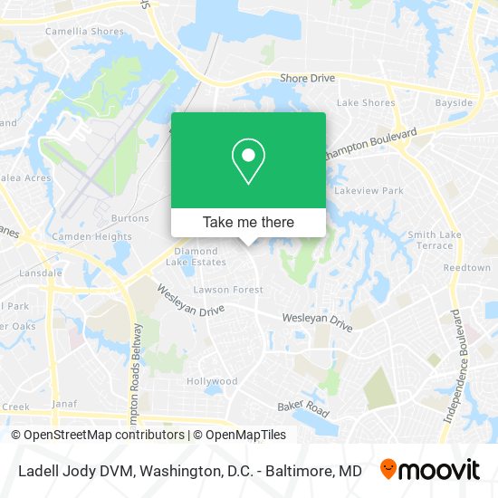 Ladell Jody DVM map