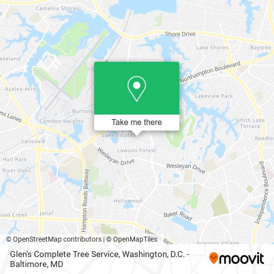 Glen's Complete Tree Service map