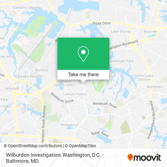 Wilburdon Investigation map