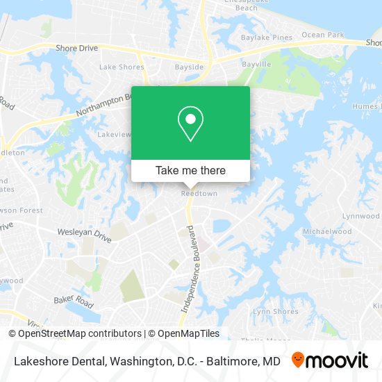 Lakeshore Dental map