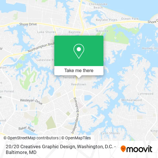 20/20 Creatives Graphic Design map