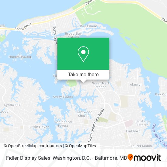 Mapa de Fidler Display Sales
