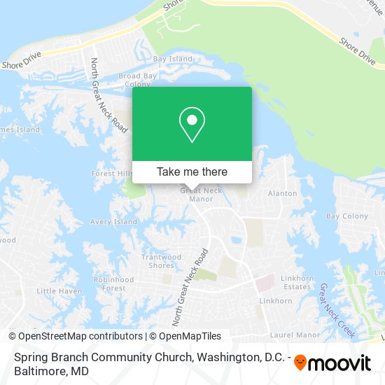 Mapa de Spring Branch Community Church