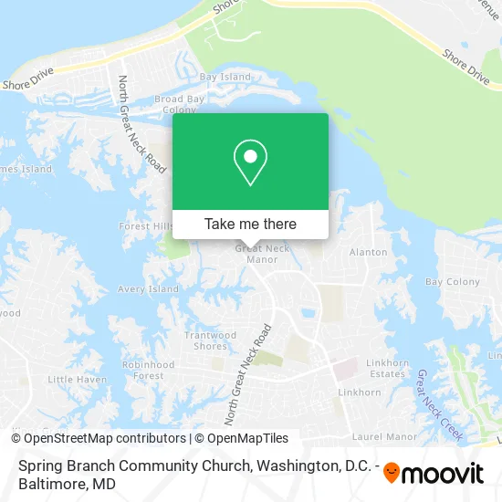 Spring Branch Community Church map