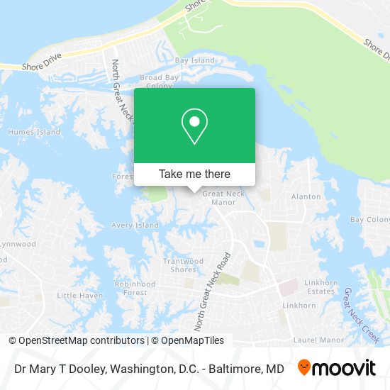 Dr Mary T Dooley map