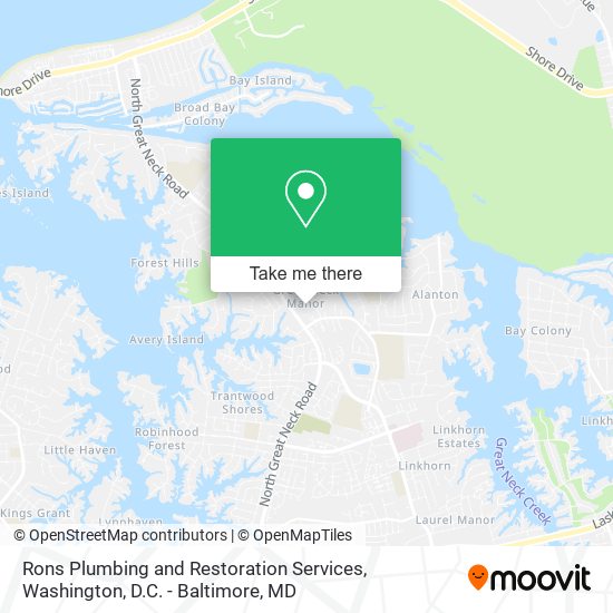 Rons Plumbing and Restoration Services map