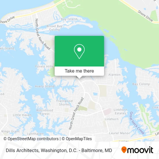 Dills Architects map