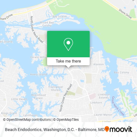 Mapa de Beach Endodontics