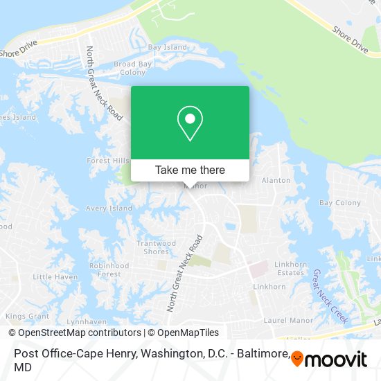 Post Office-Cape Henry map