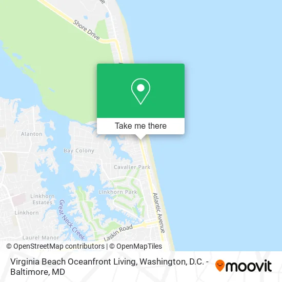 Virginia Beach Oceanfront Living map