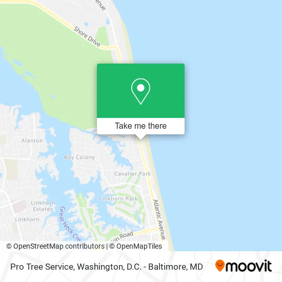 Pro Tree Service map