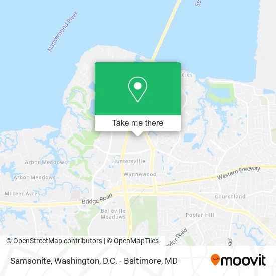 Samsonite map