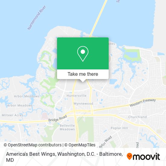 America's Best Wings map