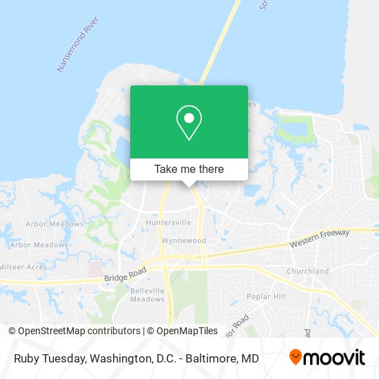 Mapa de Ruby Tuesday