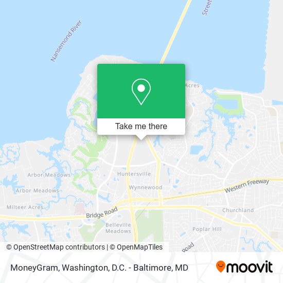 Mapa de MoneyGram
