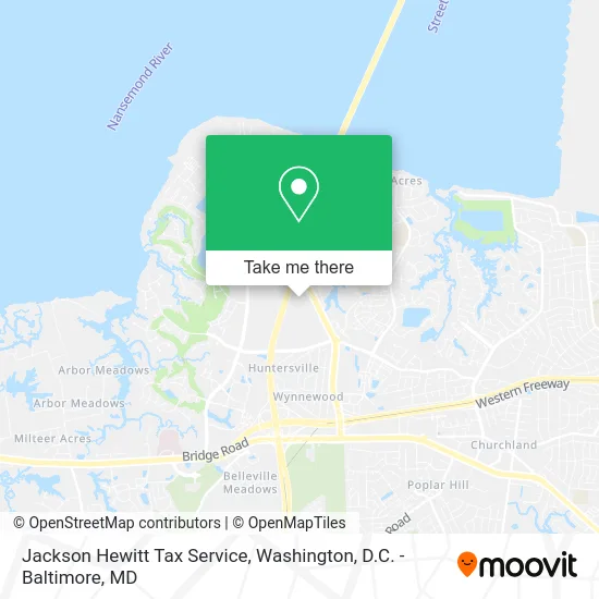 Jackson Hewitt Tax Service map