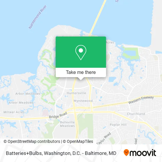 Batteries+Bulbs map
