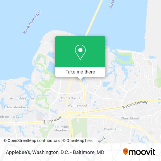 Applebee's map