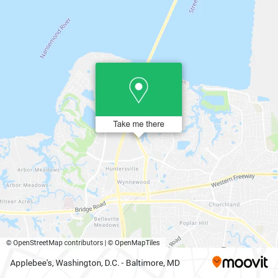 Applebee's map