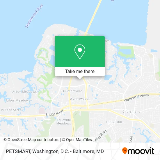 PETSMART map