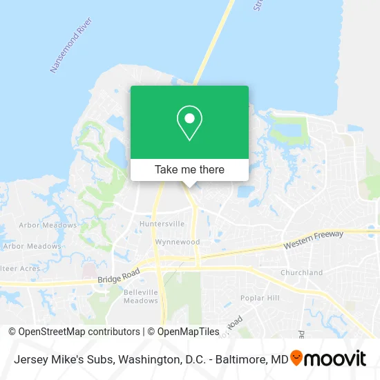 Jersey Mike's Subs map