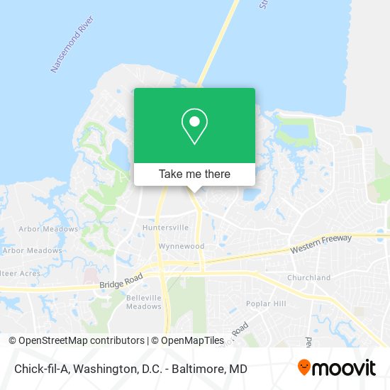 Mapa de Chick-fil-A
