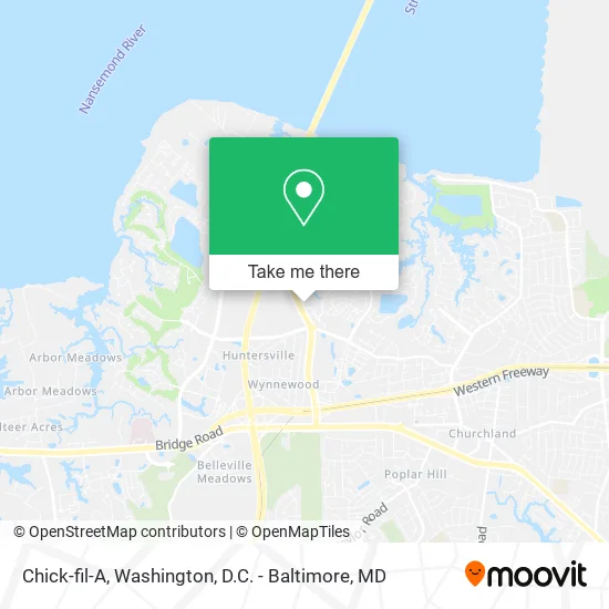 Chick-fil-A map