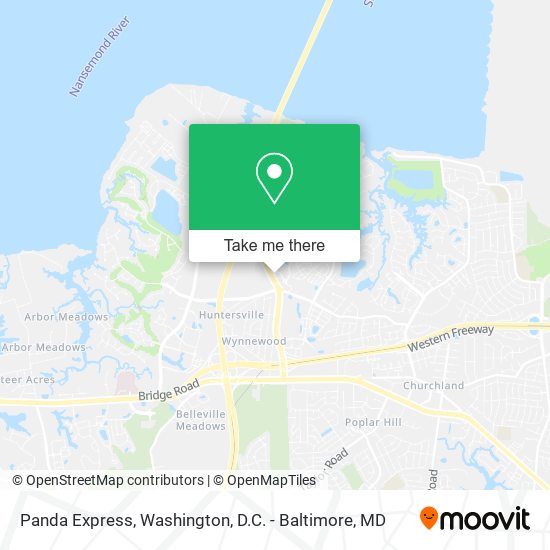 Mapa de Panda Express