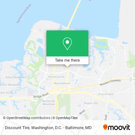 Discount Tire map