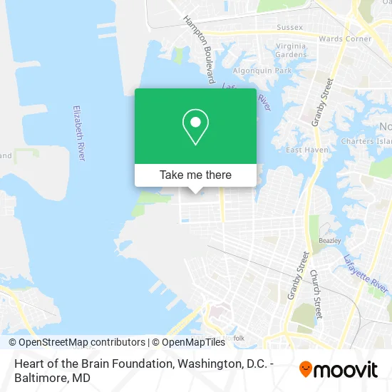 Heart of the Brain Foundation map